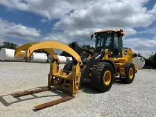 2019 John Deere 624L Articulated Wheel Loader Aux Hyd Fork Grapple Cab bidadoo