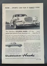 1956 Studebaker Hawks 275 hp Golden Hawk - Original Full Page Ad