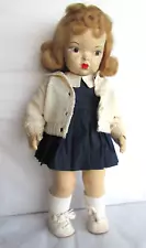 1947-49 Rare Early Painted Heavy Hard Plastic Terri Lee Doll with Mannequin Wig