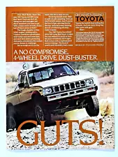 1983 Toyota 4X4 SR5 Sport Truck GUTS! Vintage Original Print Ad 8.5 x 11"