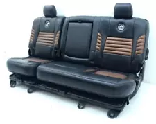 FORD F250 F350 F450 SUPER DUTY HARLEY DAVIDSON REAR BLACK LEATHER SEATS CREW CAB (For: 2012 F-250 Super Duty)