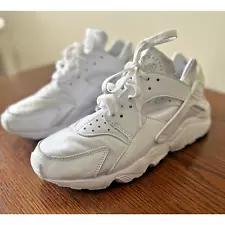 Nike Air Huarache Shoes Men's Size 9 Triple White 2021 DD1068-102