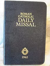 1962 Roman Catholic Daily Missal for the Traditional Latin Mass Black