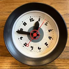 Timeworks Acme Orbit Wall Clock/Post Modern Russian Submarine Style/Bauhaus Deco