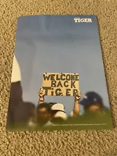 Vintage 2009 TIGER WOODS GATORADE Poster Print Ad "WELCOME BACK TIGER"