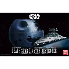 Death Star II 1/2,700,000 & Star Destroyer 1/14,500 Bandai Star Wars Model