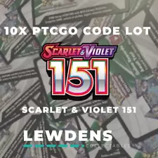 10 x Scarlet & Violet 151 - Pokemon PTCGO - Online Code Card Lot - eBay Message