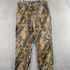 New ListingVintage Carhartt Realtree Camo Jeans Mens 34 Carpenter Hunting Fishing Outdoor