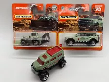 Matchbox Forest Ranger & National Parks x 3: Backhoe, Vantm, Bronco