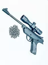 4.5 / 5.5mm Pistol Air Pellet Gun Safety .177 / .22 Caliber Hunting 450/350fps