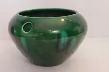 THE VIOLET POT 1997 Vintage Jade Green Ceramic Planter for African Violets