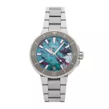 Oris Aquis Date Upcycle Multicolor Dial Auto Steel Watch 01 733 7770 4150-Set