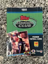 1991 Topps Stadium Club Football Cards Wax Box 36 Sealed Packs Favre RC YR