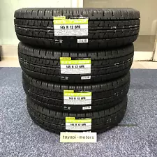 DUNLOP Tire VAN01 145R12 6PR Set of 4 Kei truck Acti Carry Hijet Sambar (Fits: 145/80R12)