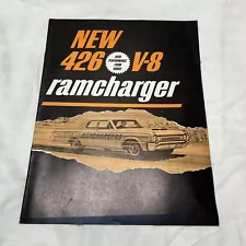 1964 Dodge Ram Charger Sales Brochure Catalog Booklet Old Original