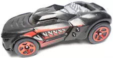 2011 HOT WHEELS GROWLER BLACK 1:64 DIECAST 2 1/2" DOG CAR W/ RED & SILVER TEETH