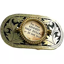 Western Belt Buckle for Your Kennedy Half Dollar or 30 MM Stone