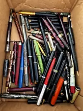 HUGE LOT Vintage Fountain Pens Antique ADVERTISING PENCILS PENS NIBS