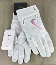 Nike Trout Elite White/Pink Baseball Batting Gloves DC8663-166 - Men’s 2XL - NWT