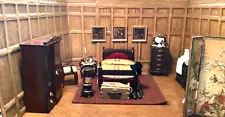 SUPER SALE 1:12 scale Gentleman Traveler’s Hotel Room made for Smallsea Museum