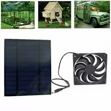 20W Solar Panel Powered Fan Mini Ventilator For Greenhouse Pet/Dog Chicken House