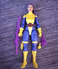 Hasbro Marvel Legends Psylocke Figure X-Men 60th Anniversary Retro 90s Blue Gold