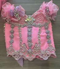 Pageant Dress Girl Formal Beauty Toddler Glitz National Bling Pink Purple