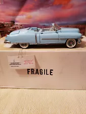 1/24 scale 1953 Cadillac Eldorado convertible. Diecast Franklin Mint model, Blue