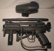 Tippmann A-5 Paintball Marker Gun with Extra Barrel & Hopper