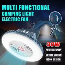 Tent Light LED Fan Lamp Outdoor Camping Hiking Ceiling Equipment Fan