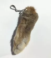 RABBIT FOOT KEY CHAIN - lucky Rabbit Foot keychain Real *READ FULL DESCRIPTION*