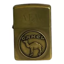 1932-1992 CAMEL CIGARETTES MEDALLION BRASS ZIPPO LIGHTER – ENGRAVED