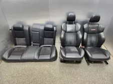 2005-2007 CHRYSLER 300 SRT8 SEAT SET BLACK LEATHER SUEDE FRONT REAR