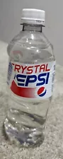 Sealed Crystal Pepsi Clear Soda discontinued 20oz Bottle Limited Edition 2017