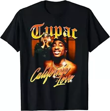 Tupac Love Vintage California T-Shirt, Black, S-5XL, Unisex Tee, Made In USA