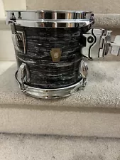 Ludwig Classic Maple Mounted Tom - 7" x 8" Vintage Black Oyster