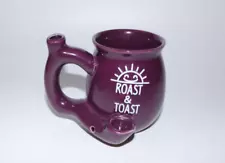 Premium Roast and Toast Novelty Mug Purple w/ White Print wake & bake 420