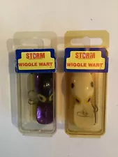 Two VTG STORM PRE RAPALA WIGGLE WARTS New Crank bait FISHING LURES ð¥ð¥