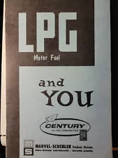 Century LP Gas Forklift Vehicle Tractor Conversion 1958 Sales Brochure Manual