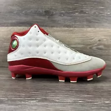 Air Jordan 13 MCS 'Cherry Red' White Baseball Cleats Size 10.5 AJ8016-126