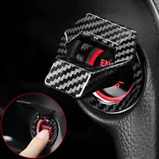 Carbon Fiber Engine Start Stop Push Button Switch Cover Stickers Car Accessories (For: BMW M135i)