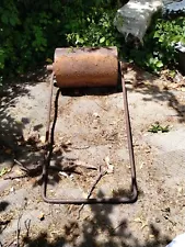 US 12" x 24" Iron Lawn RollerPush Tow Behind Roller Green