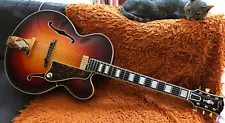 Hand Carved Sunburst L-5 Johnny Smith Archtop Spruce Flamed Maple TKL Tweed Case