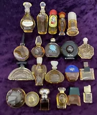 VINTAGE Perfume Lot MICRO MINI Collectible Bottles ROMA CHANTILLY TOCADE Estate