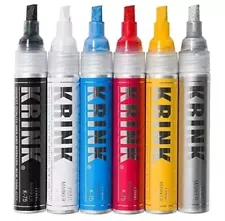 K75 6 Piece Paint Marker Set Vibrant And Opaque Fine Art Paint Pen For Any Sur