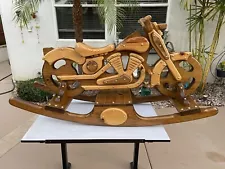 Custom Wood Motorcycle.