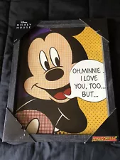 Comic Walls Disney Mickey Mouse Canvas Wall Art Minnie Mouse Speech D0703 Gift