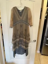 Nataya age of love Titanic Dress Beige/gray Victorian Downton abbey vintage look