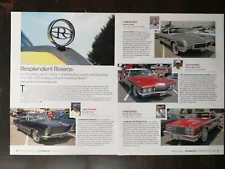 History of the Buick Riviera 2-Page Original Color Article 1023