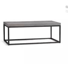 Pottery Barn, Sloan Concrete & Iron 48"Indoor/Outdoor Coffee Table LOCAL PICK UP